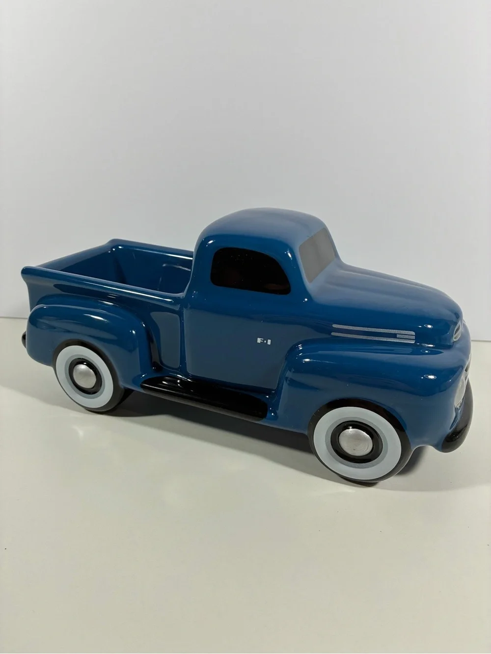 Official Licensed Blue 1948 Ford F-1 Ceramic Pickup Truck Teleflora Fathers Day